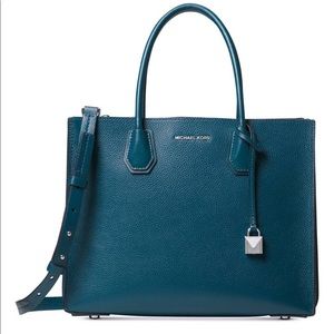 Michael Kors Mercer Accordion Pebble Leather Tote